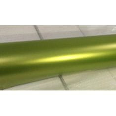 CWFoo Lesklá metalická citrónová zelená wrap auto fólia na karosériu 152x700cm