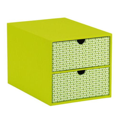 Rössler Úložný box , 2 šuflíky, zelená