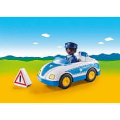 Playmobil Policajné auto , 1.2.3, 3 ks