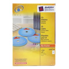 Avery Zweckform Etikety na CD/DVD , 117 x 17 mm | 200 ks | SuperSize | 114704