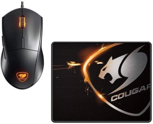 Set herná myš a klávesnica Cougar Minos XC + Speed XC, čierny (3MMXCWOB.0001) drôtová 4 000 DPI tlačidlá RGB