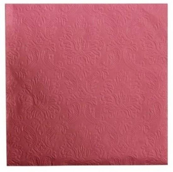 Lene Bjerre Papierové obrúsky UNI červené, 40 x 40 cm