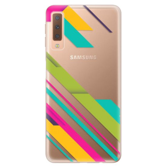 iSaprio Silikónové puzdro - Color Stripes 03 pre Samsung Galaxy A7 (2018)