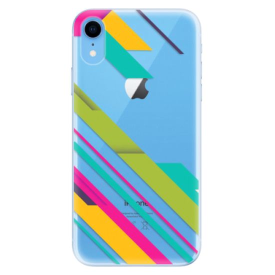 iSaprio Silikónové puzdro - Color Stripes 03 pre Apple iPhone Xr