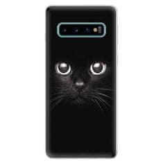 iSaprio Silikónové puzdro - Black Cat pre SAMSUNG GALAXY S10