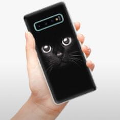 iSaprio Silikónové puzdro - Black Cat pre SAMSUNG GALAXY S10