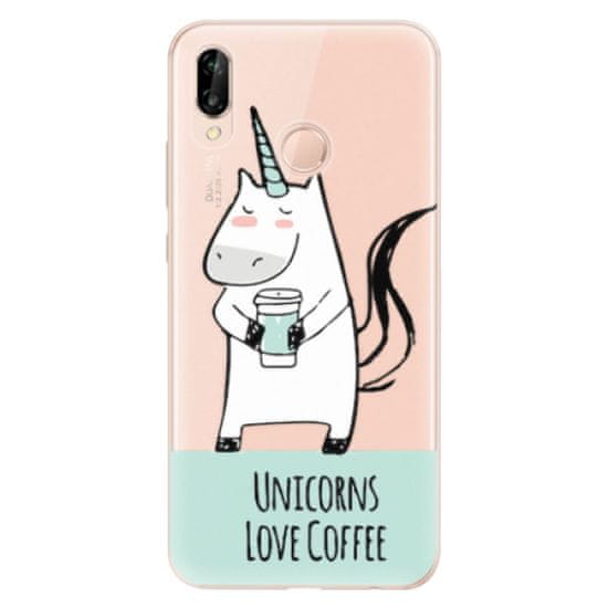 iSaprio Silikónové puzdro - Unicorns Love Coffee pre Huawei P20 Lite