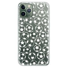 iSaprio Silikónové puzdro - Football pattern - white pre Apple iPhone 11 Pro