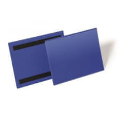 Durable Magnetické vrecko na dokumenty 210x148mm na šírku 50ks modré