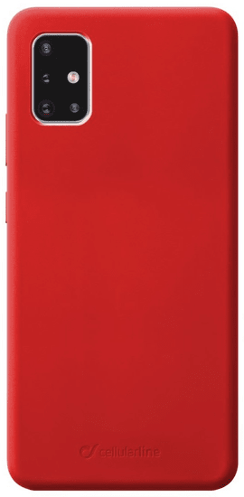 CellularLine Ochranný silikónový kryt SENSATION pre Samsung Galaxy A51 SENSATIONGALA51R, červený
