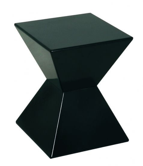 Mørtens Furniture Odkladací stolík Abbi, 43 cm, čierna