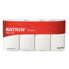 Katrin Toaletný papier 2-vrstvový Classic Toilet 200, návin 23,4 m (8 ks)