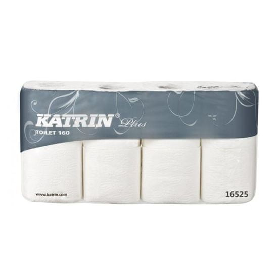 Katrin Toaletný papier 3-vrstvový Plus Toilet 160, návin 17,25 m (8 ks)