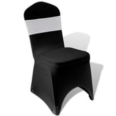 Vidaxl Krémová dekoratívna stuha na stoličku s diamantovou sponou 25 ks