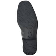 Vidaxl Pánske šnurovacie topánky, čierne, veľkosť 44, PU koža