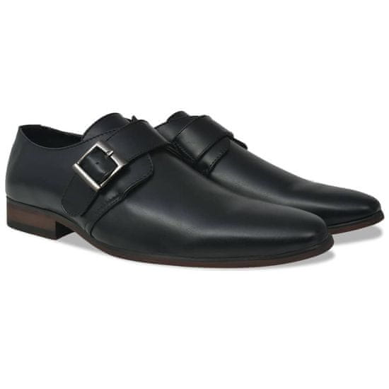 Vidaxl Pánske topánky s prackou, čierne, veľkosť 42, PU koža