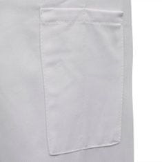 Vidaxl Kuchárska košeľa s dlhými rukávmi, 2 ks, veľkosť XL, biela