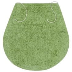 Vidaxl Sada látkových kúpeľňových podložiek 3 ks zelená