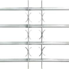 Vidaxl Nastaviteľná bezpečnostná okenná mreža so 4 priečkami 700-1050 mm