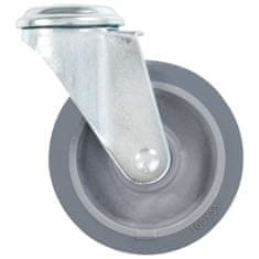 Vidaxl Otočné kolieska s otvorom na skrutku, 4 ks, 100 mm