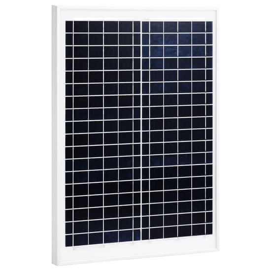 shumee Solárny panel hliník a bezpečnostné sklo 20 W polykryštalický