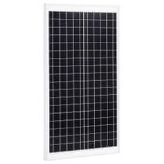 Vidaxl Solárny panel hliník a bezpečnostné sklo 30 W polykryštalický