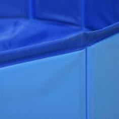 Vidaxl Skladací bazén pre psov modrý 120x30 cm PVC