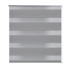 Petromila vidaXL Roleta vzor zebra, 120 x 230 cm, sivá