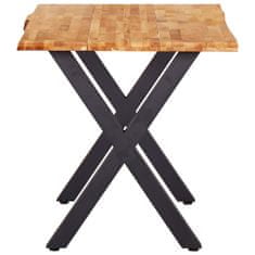 Vidaxl Jedálenský stôl 140x80x75 cm dubový masív