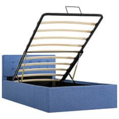 Vidaxl Hydraulický posteľný rám+úložný priestor, látka 100x200 cm