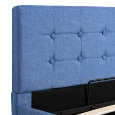 Vidaxl Hydraulický posteľný rám+úložný priestor, látka 100x200 cm