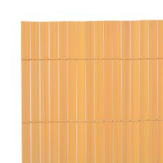 Vidaxl Obojstranný záhradný plot, PVC 90x300 cm, žltý