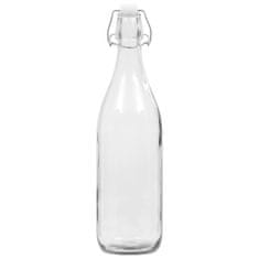 Vidaxl Sklenené fľaše s pákovým uzáverom 24 ks 1 L