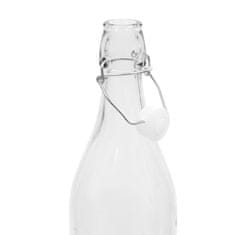 Vidaxl Sklenené fľaše s pákovým uzáverom 24 ks 1 L