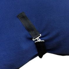 Vidaxl Fleecová pokrývka s popruhmi, 105 cm, modrá
