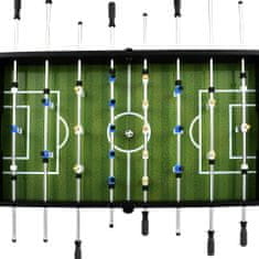 Vidaxl Stolný futbal, oceľ 60 kg 140x74,5x87,5 cm, čierny