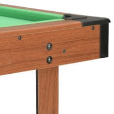 Vidaxl 4-stopový biliardový stôl hnedý 122x61x76 cm