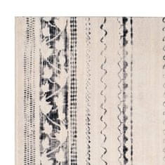 Vidaxl Koberec s potlačou, béžový 140x200 cm, polyester