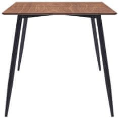 Vidaxl Jedálenský stôl, hnedý 140x70x75 cm, MDF