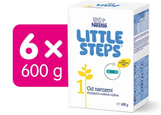 Nestlé LITTLE STEPS 1 počiatočné dojčenské mlieko 6x600 g
