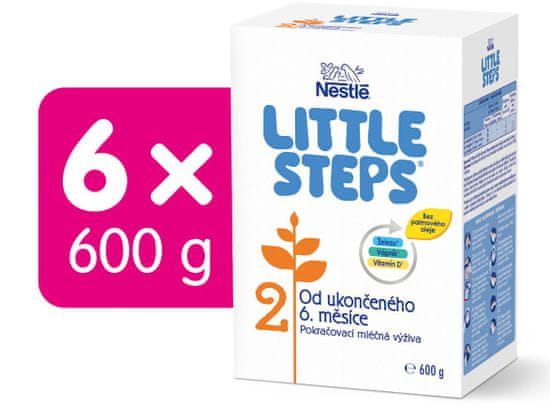 Nestlé LITTLE STEPS 2 pokračovacie dojčenské mlieko 6x600 g