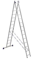 ALUMET Rebrík dvojdielny 2 x 14