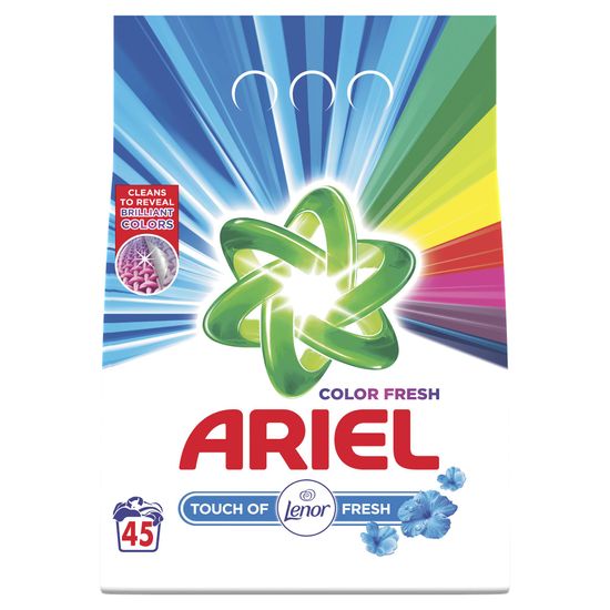 Ariel Color Fresh Prací prášok Touch of Lenor 45 Pracích dávok