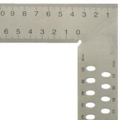 Hedue tesársky uholník 1000x380mm s mm stupnicou a s opisovacími otvory (z302)