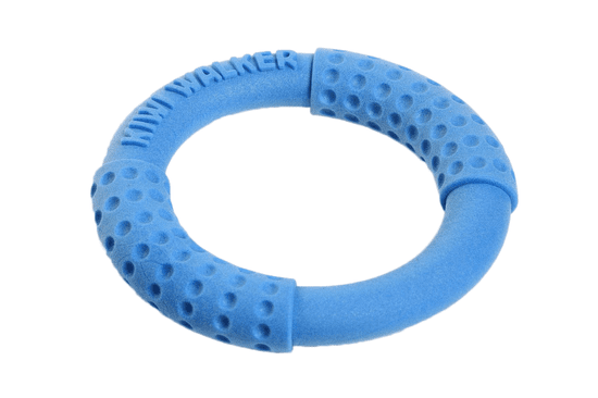 KIWI WALKER Hádzací a plávací kruh z TPR peny, modrá, 18 cm