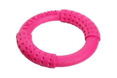 KIWI WALKER Hádzací a plávací kruh z TPR peny, ružová, 18 cm