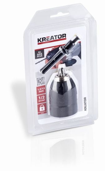 Kreator KRT014005 - Rýchloupínacie skľučovadlo so zámkom 1.5-13 mm plus SDS
