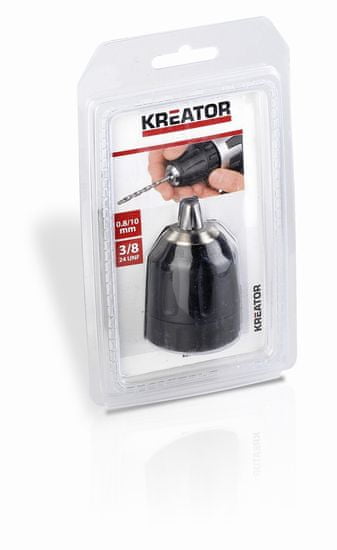 Kreator KRT014002 - Rýchloupínacie skľučovadlo 0.8-10 mm 3/8-24U