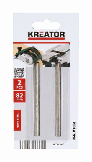 Kreator KRT991000 - 2 ks náhradných nožov pre hoblíky 82mm