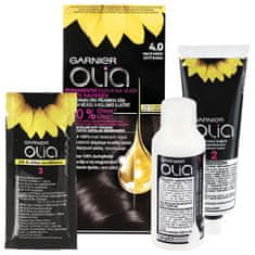 Garnier Permanentná olejová farba na vlasy bez amoniaku Olia (Odtieň 3.23)
